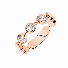 Messika D-Vibes 18ct Rose Gold Diamond Ring