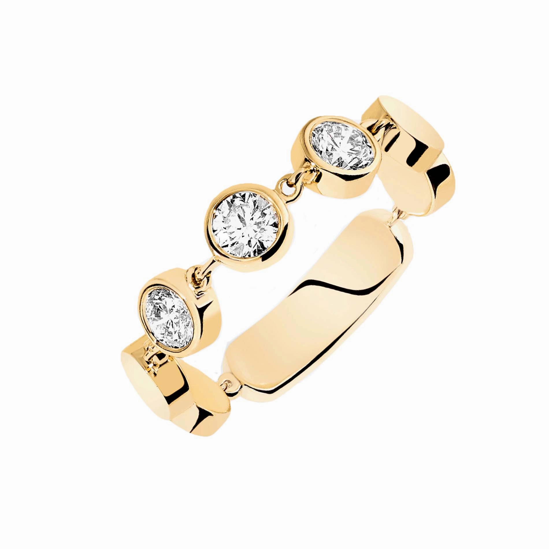 Messika D-Vibes 18ct Yellow Gold Diamond Ring