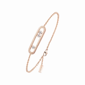 Messika Move Classique Cisel 18ct Rose Gold 0.20ct Diamond Bracelet