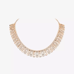 Messika Move Iconica 18ct Rose Gold 8ct Diamond Necklace