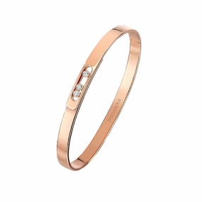 Messika Move Noa 18ct Rose Gold 0.11ct Diamond Bangle