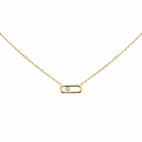 Messika Move Uno 18ct Yellow Gold Diamond Necklace