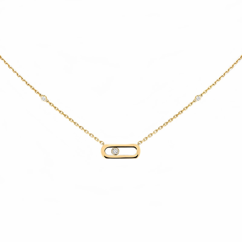 Messika Move Uno 18ct Yellow Gold Diamond Necklace