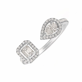 Messika My Twin Toi & Moi 18ct White Gold 0.45ct Diamond Ring