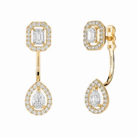 Messika My Twin Toi & Moi 18ct Yellow Gold 0.90ct Diamond Earrings