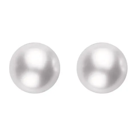 Mikimoto 18ct Yellow Gold 8.5mm White Grade AA Pearl Stud Earrings