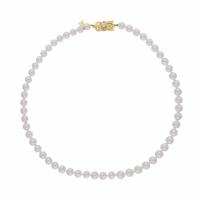 Mikimoto 18ct Yellow Gold A1 Pearl Necklace