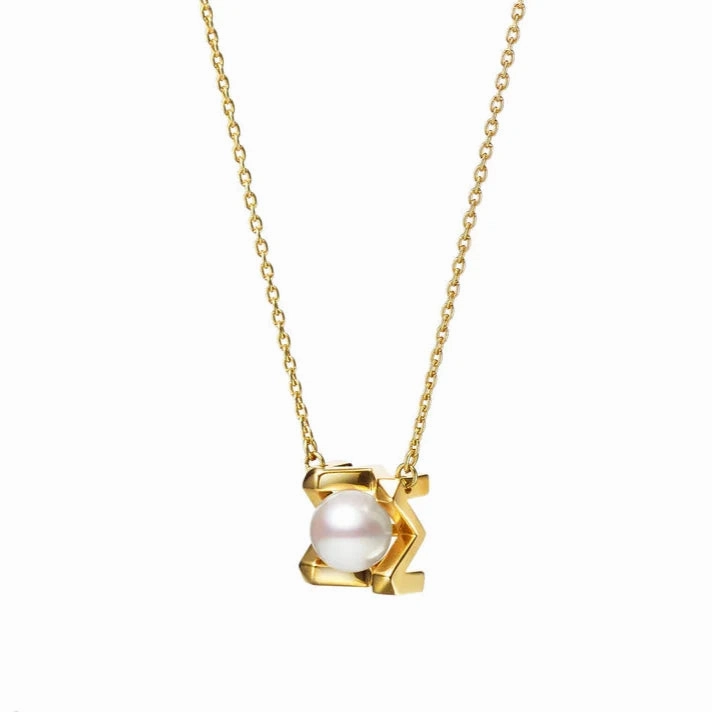 Mikimoto 18ct Yellow Gold Akoya Pearl m Collection 43cm Necklace