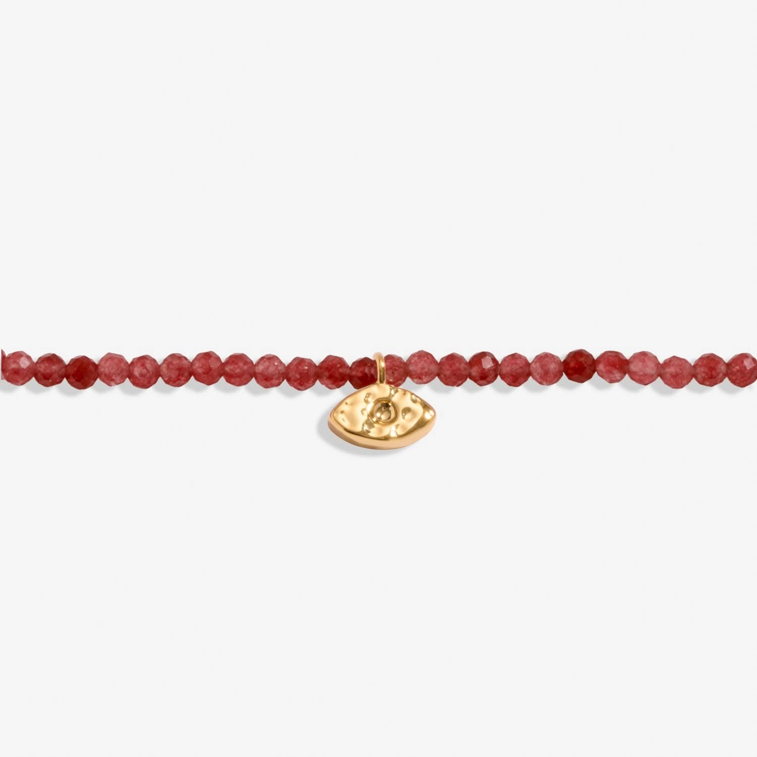 Mini Charms Garnet Eye Gold Plated Bracelet 8599