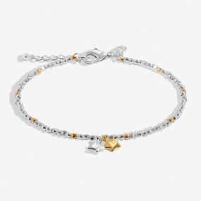 Mini Charms Stars Silver & Gold Plated Bracelet 8601