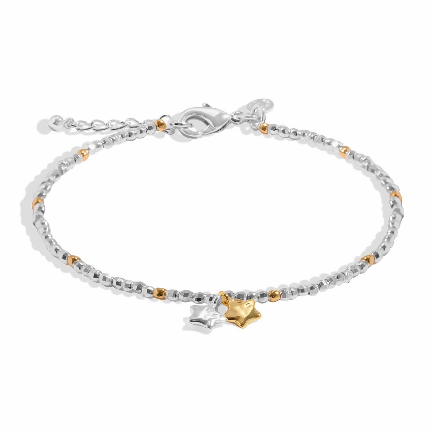 Mini Charms Stars Silver & Gold Plated Bracelet 8601
