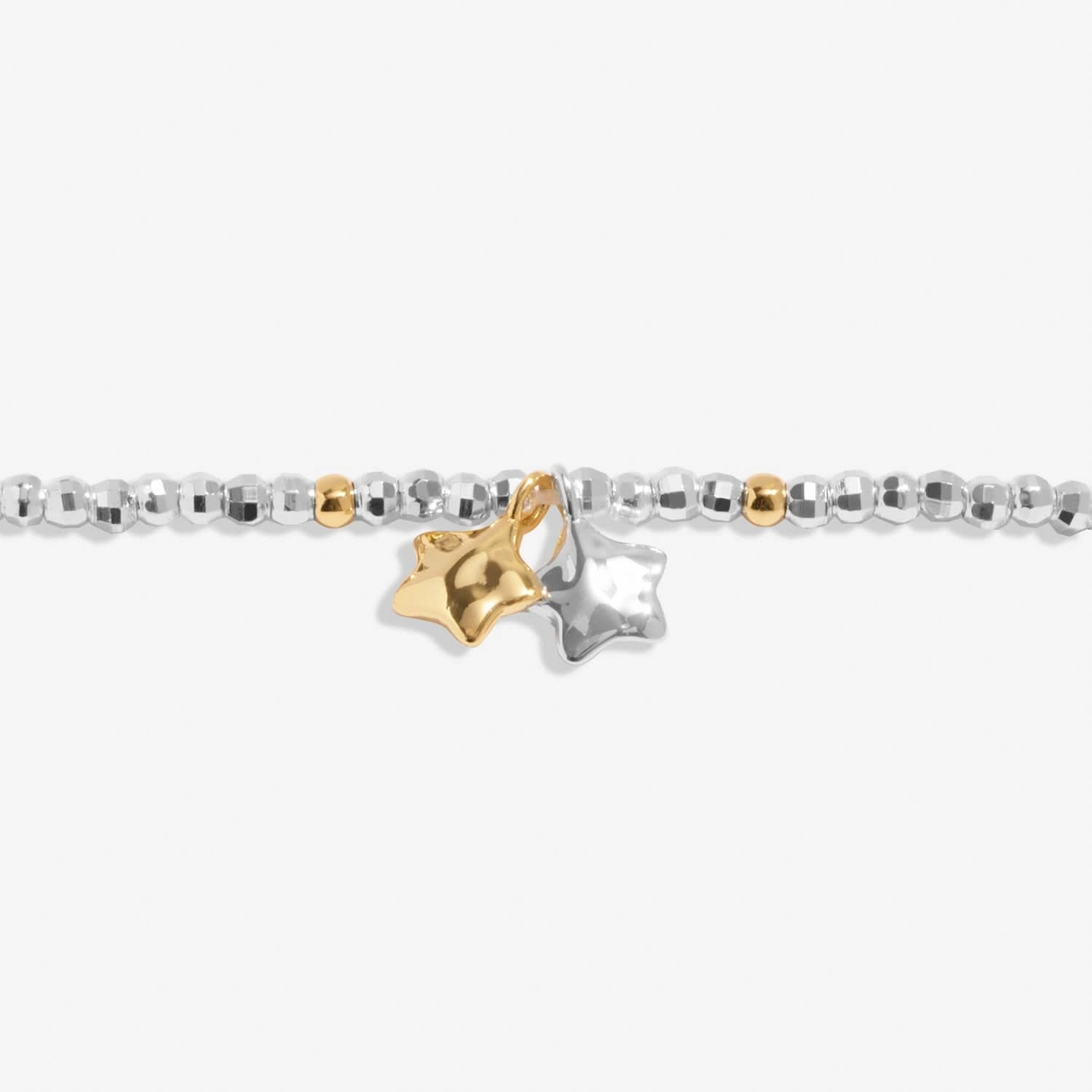 Mini Charms Stars Silver & Gold Plated Bracelet 8601