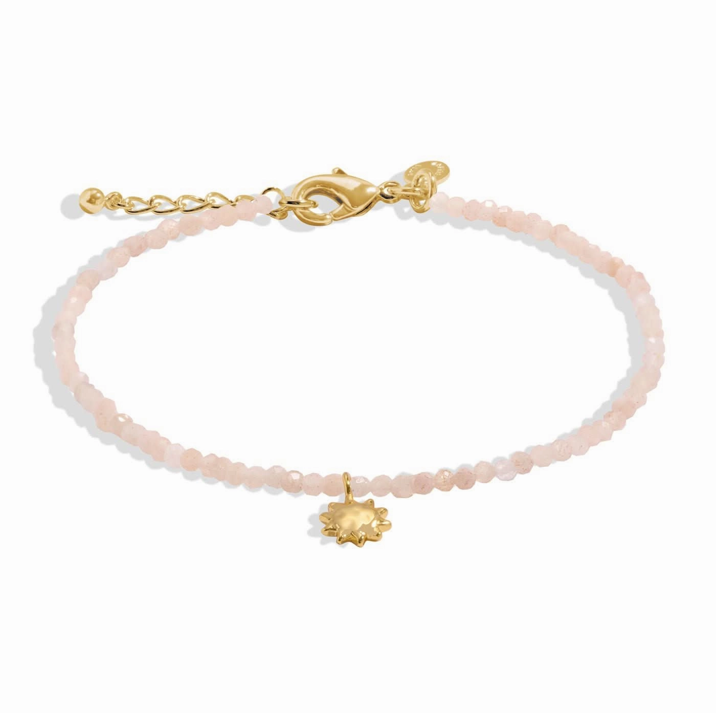 Mini Charms Sunstone Sun Gold Plated Bracelet 8596