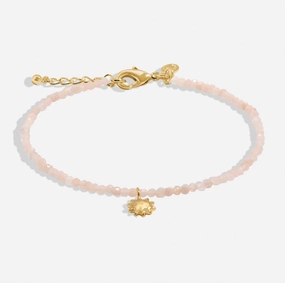 Mini Charms Sunstone Sun Gold Plated Bracelet 8596