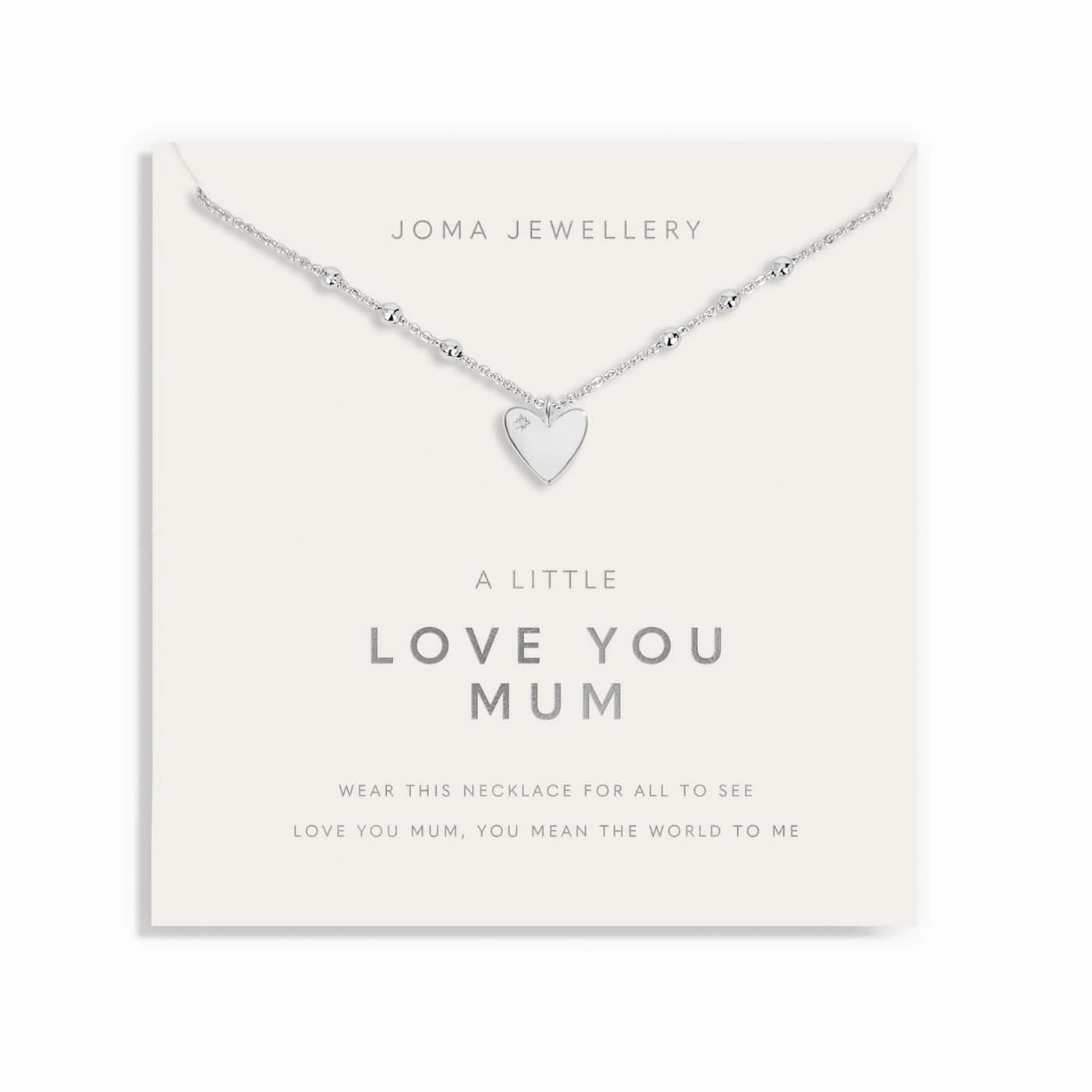 Mother's Day A Little Love You Mum Silver Plated Necklace 8583
