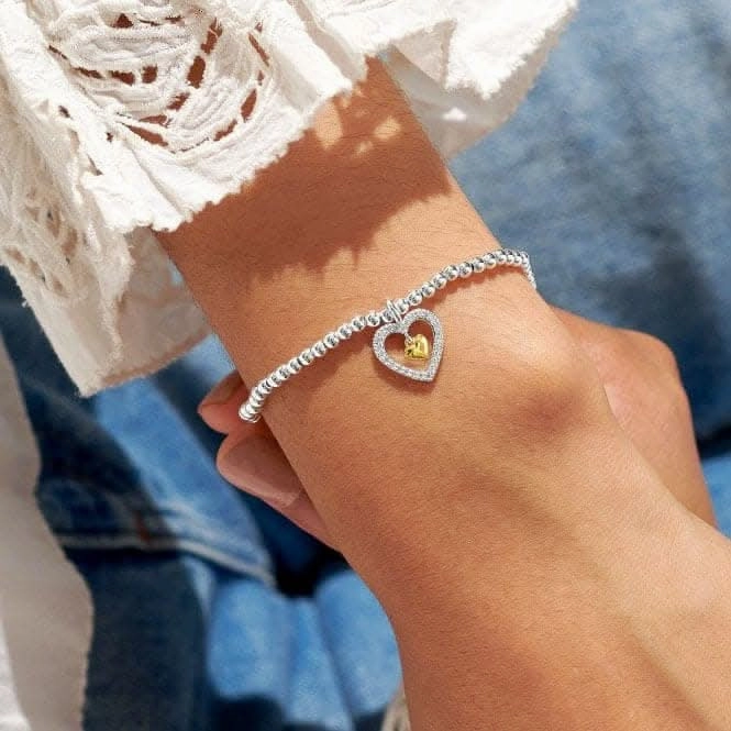 Mother's Day A Little Love You Mummy Silver Gold Plated 17.5cm Bracelet 6859