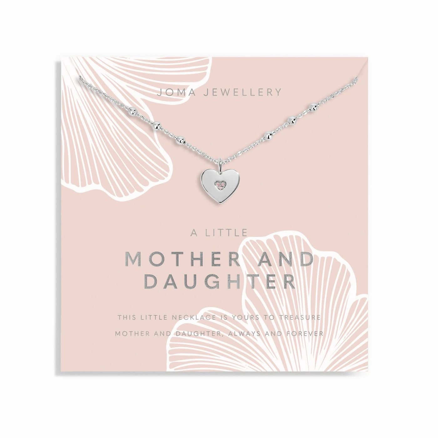 Mother's Day A Little Mother And Daughter Silver Plated Necklace 8585