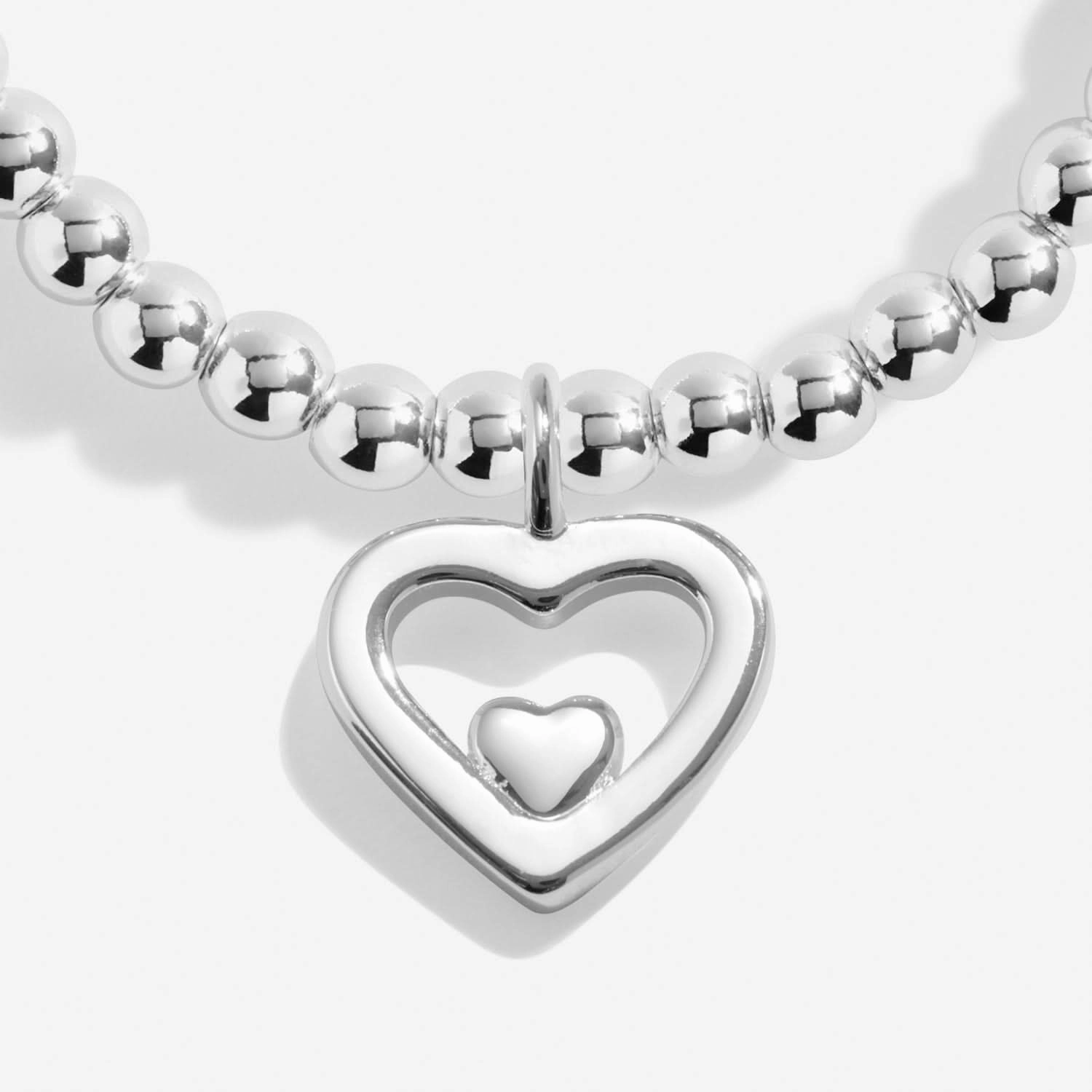 Mother's Day From the Heart Love You Mum Silver Plated Bracelet 8571
