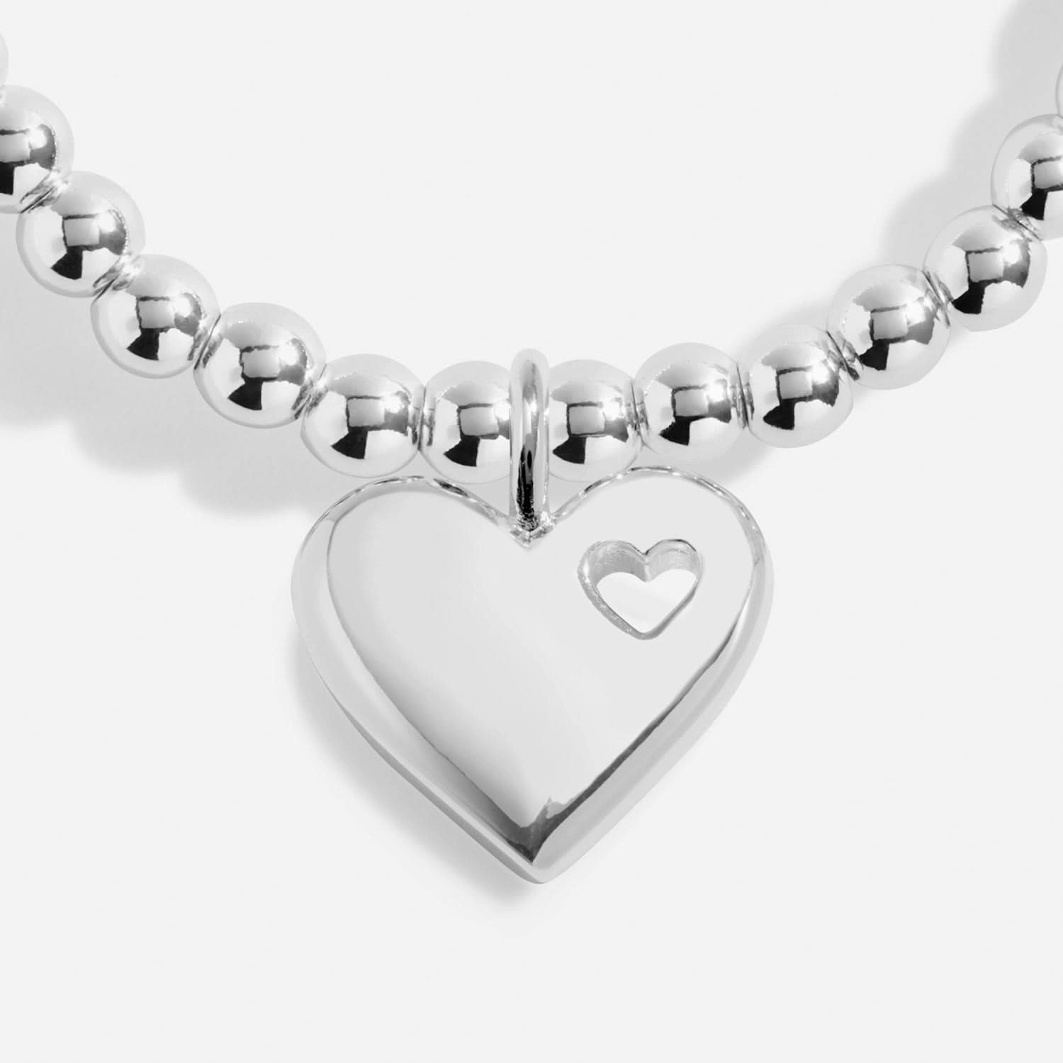 Mother's Day From the Heart Love You Mummy Silver Plated Bracelet 8572