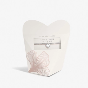 Mother's Day From the Heart Love You Mummy Silver Plated Bracelet 8572