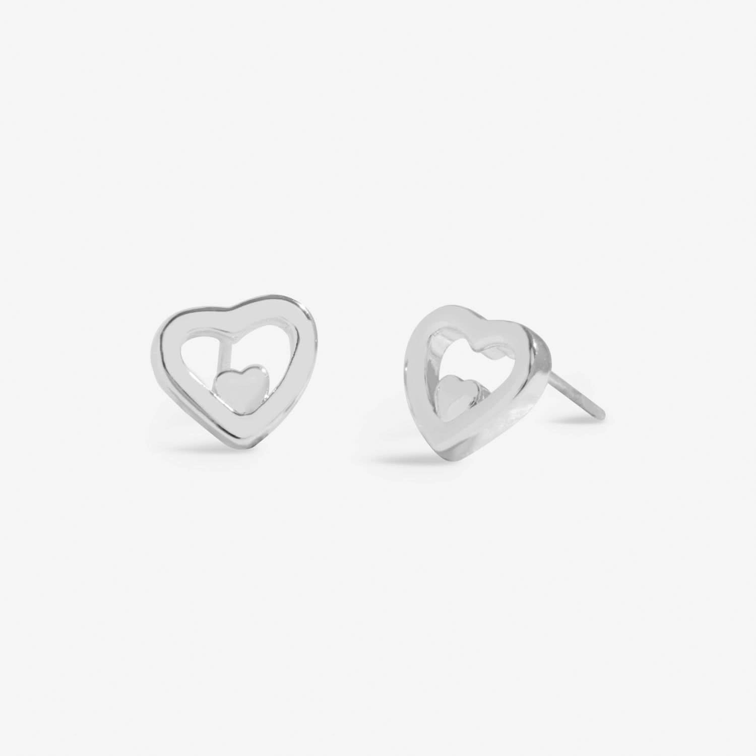 Mother's Day From the Heart Love You Mummy Silver Plated Earrings 8568