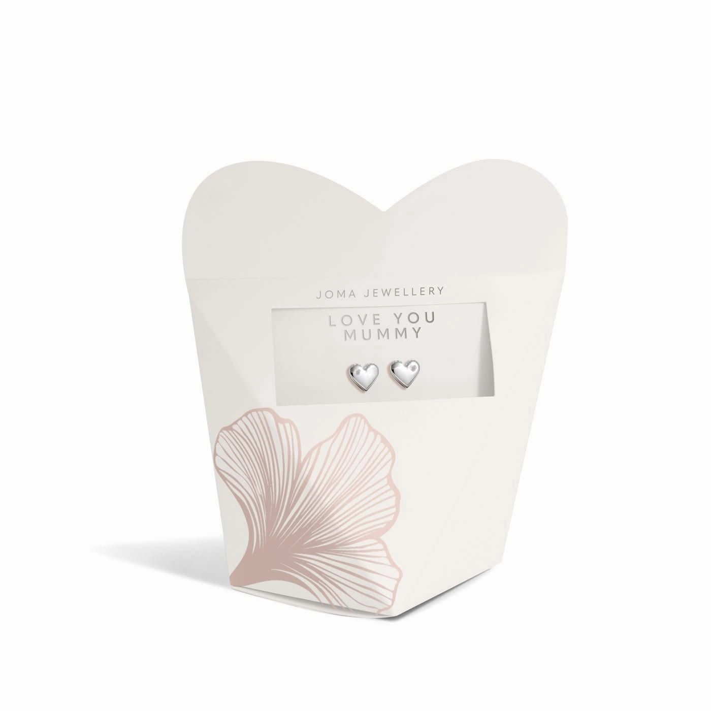 Mother's Day From the Heart Love You Mummy Silver Plated Earrings 8568