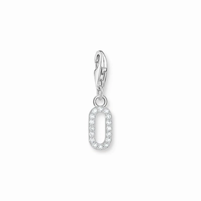 Number 0 silver charm