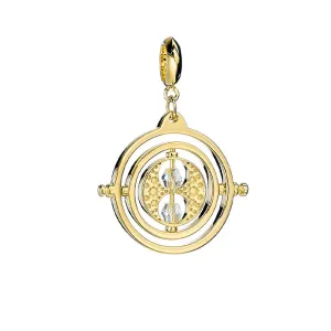 Official Harry Potter Sterling Silver Gold Plated Time Turner Slider Charm