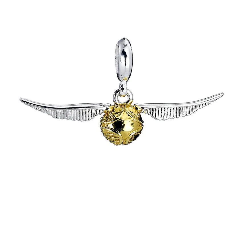Official Harry Potter Sterling Silver Golden Snitch Slider Charm