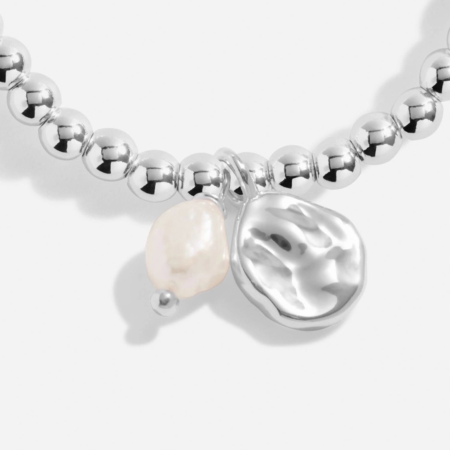 Pearl Silver Plated Anklet 8625