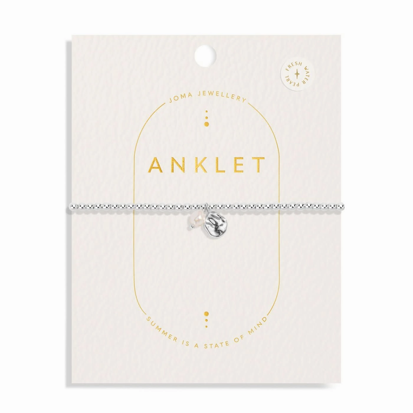 Pearl Silver Plated Anklet 8625
