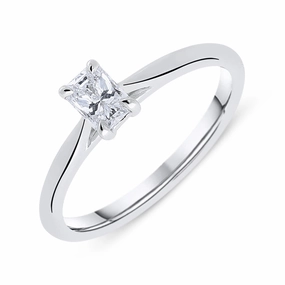 Phoenix Cut 18ct White Gold 0.31ct Diamond Solitaire Ring