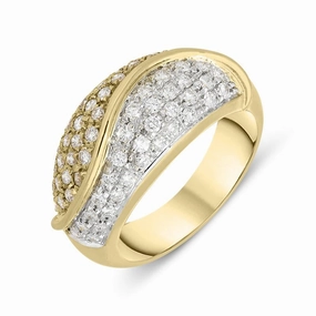 Picchiotti 18ct Rose and White Gold 0.77cts Diamond Pave Ring D
