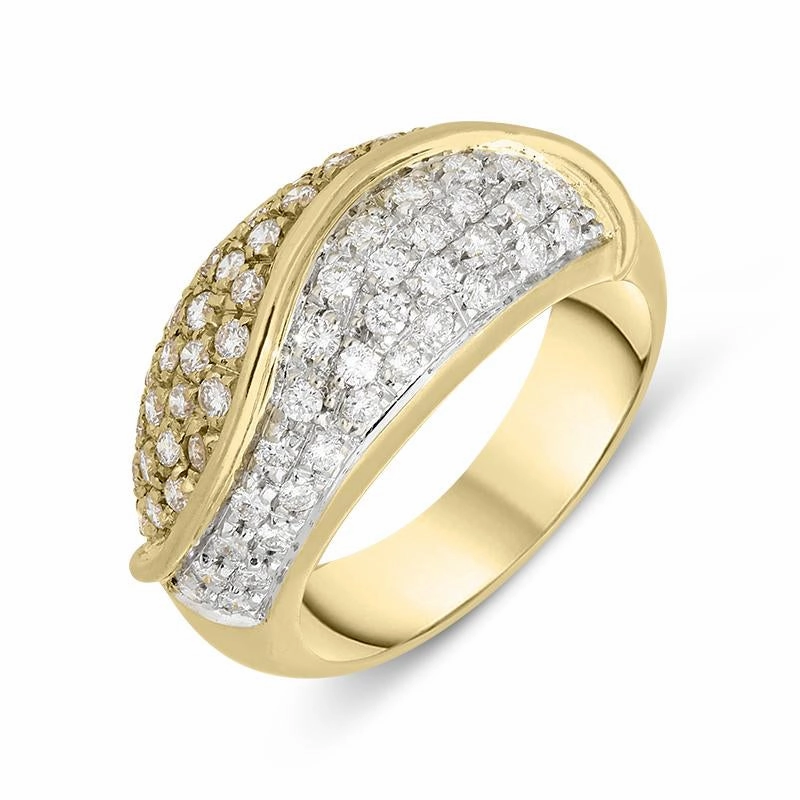 Picchiotti 18ct Rose and White Gold 0.77cts Diamond Pave Ring D