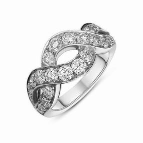 Picchiotti 18ct White Gold 1.64ct Diamond Twist Ring