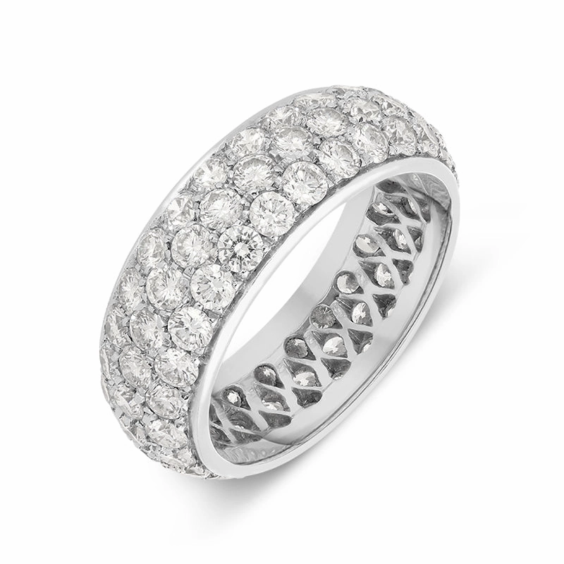Picchiotti 18ct White Gold 3.00ct Diamond Full Eternity Ring D