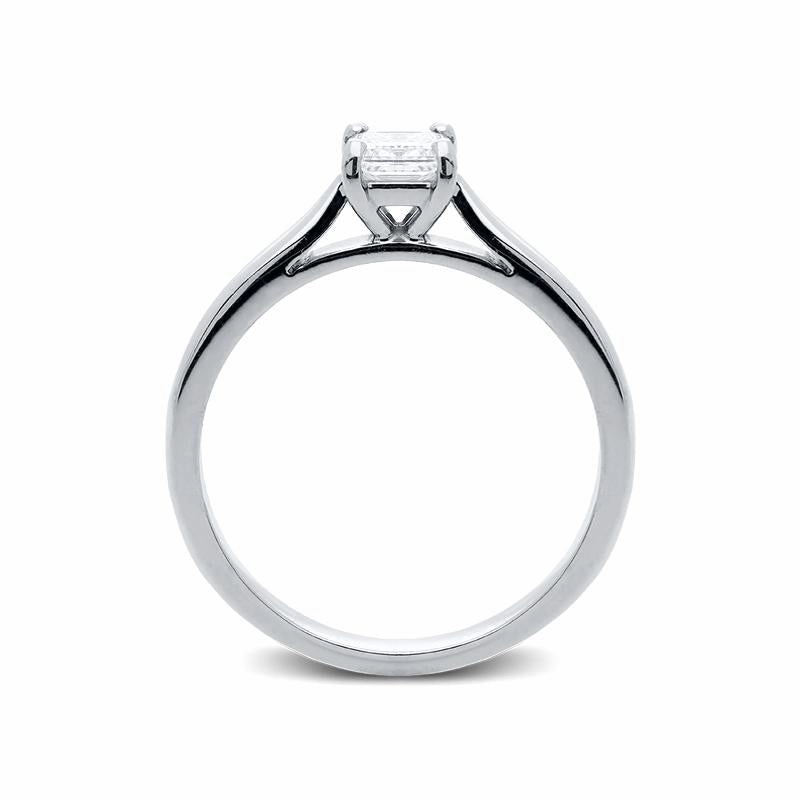 Platinum 0.34ct Diamond Princess Cut Solitaire Engagement Ring