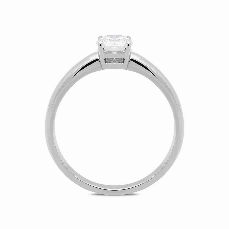Platinum 0.53ct Diamond Brilliant Cut Solitaire Ring D