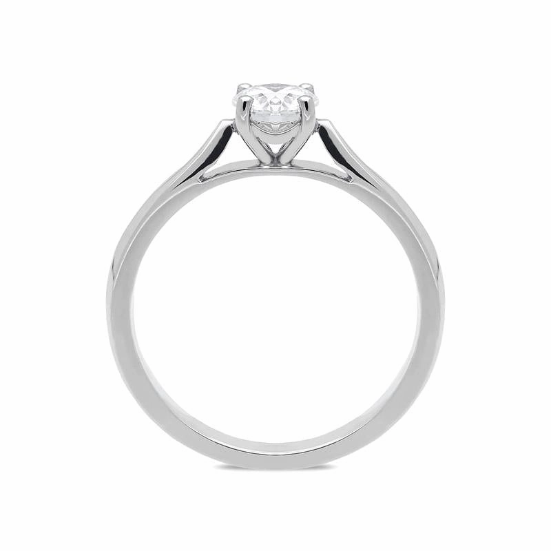 Platinum 0.66ct Diamond Brilliant Cut Solitaire Ring