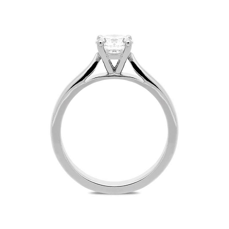 Platinum 0.73ct Diamond Brilliant Cut Solitaire Ring