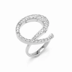 Ponte Vecchio Botticelli 18ct White Gold 0.95ct Diamond Looped Ring
