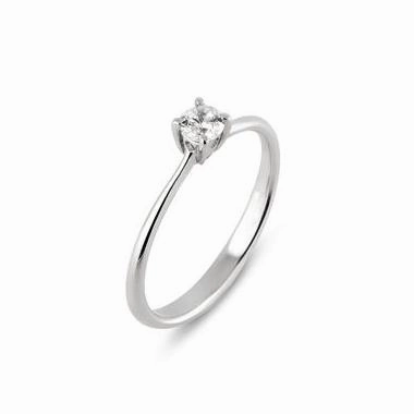Ponte Vecchio Love Promise 18ct White Gold 0.25ct Diamond Solitaire Ring