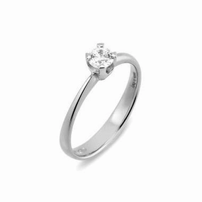 Ponte Vecchio Love Promise 18ct White Gold 0.30ct Diamond Solitaire Ring