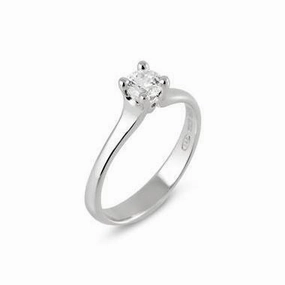 Ponte Vecchio Love Promise 18ct White Gold 0.30ct Diamond Solitaire Ring