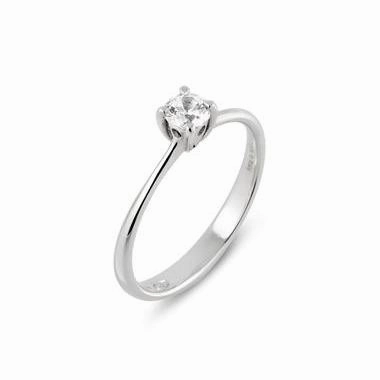 Ponte Vecchio Love Promise 18ct White Gold 0.30ct Diamond Solitaire Ring