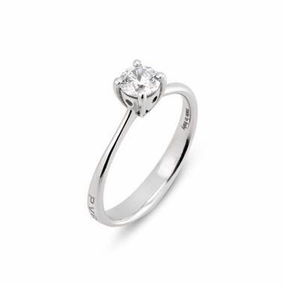 Ponte Vecchio Love Promise 18ct White Gold 0.50ct Diamond Solitaire Ring