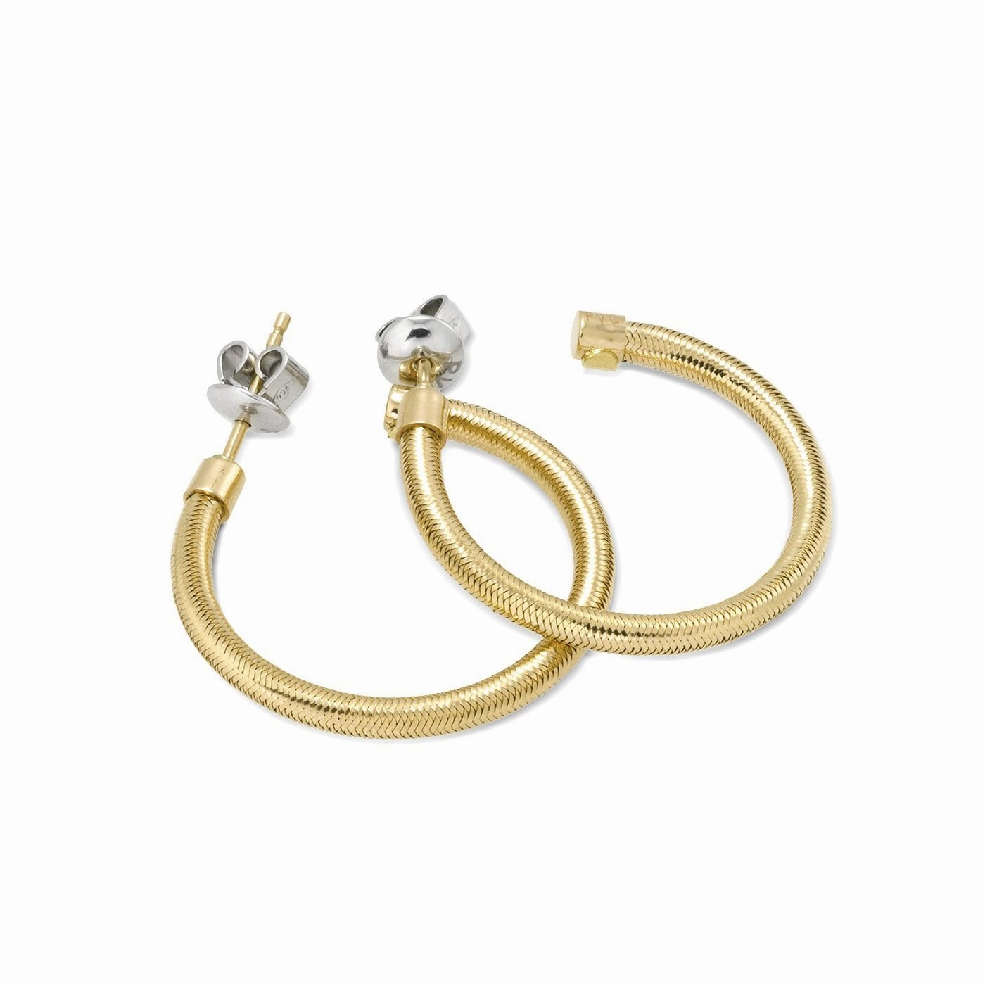 Ponte Vecchio Nobile 18ct Yellow Gold Small Hoop Earrings