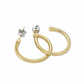 Ponte Vecchio Nobile 18ct Yellow Gold Small Hoop Earrings