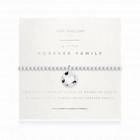 Radiance A Littles Forever Family Silver 17.5cm Stretch Bracelet 4213