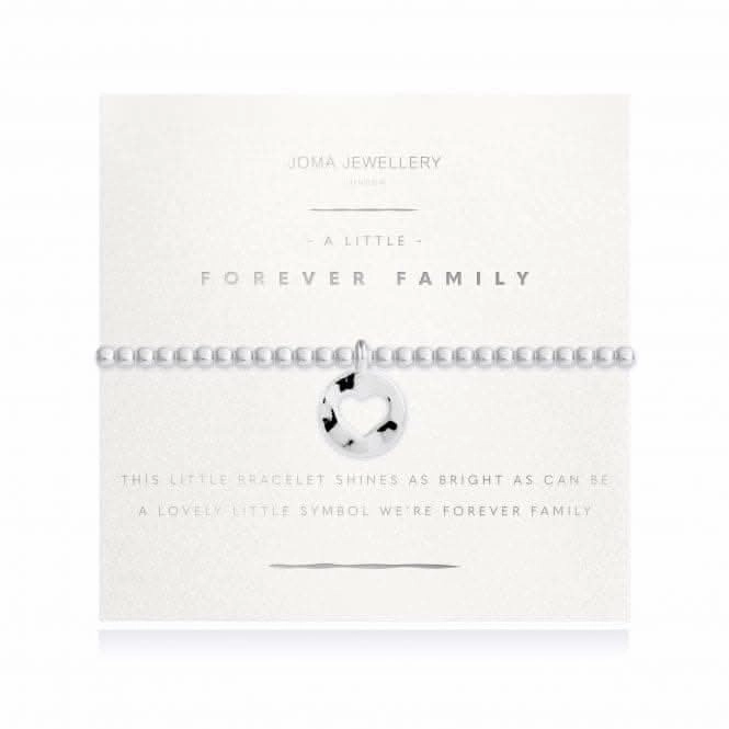 Radiance A Littles Forever Family Silver 17.5cm Stretch Bracelet 4213